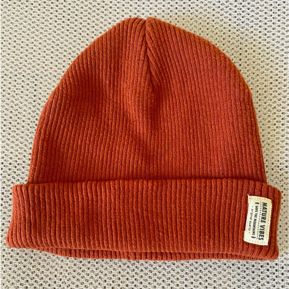 Zara nature vibes ribbed child’s beanie hat